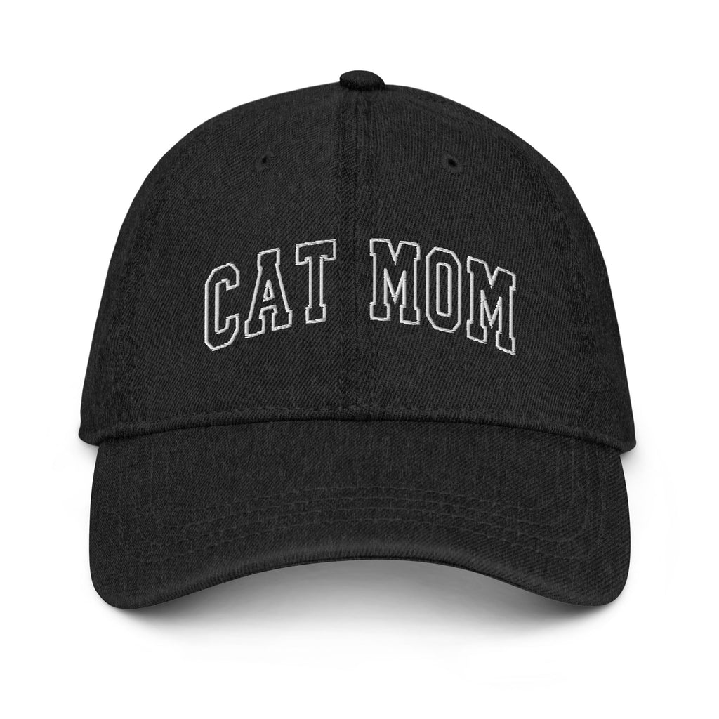 Cat Mom Denim Dad Hat - Bark and Willow