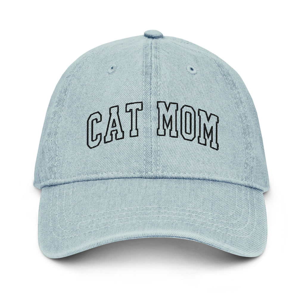 Cat Mom Denim Dad Hat - Bark and Willow