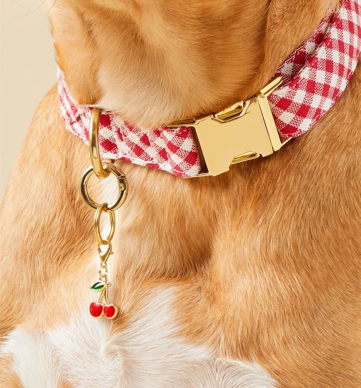 Cherries Collar Charm - Bark and Willow