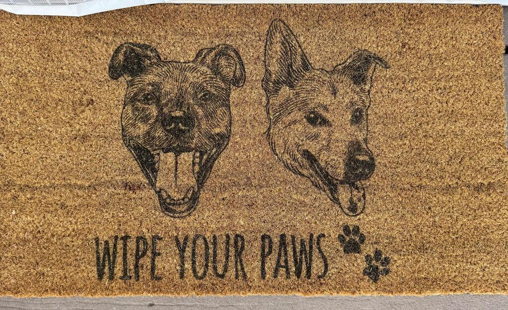 Custom Pet Portrait Doormat - Bark and Willow