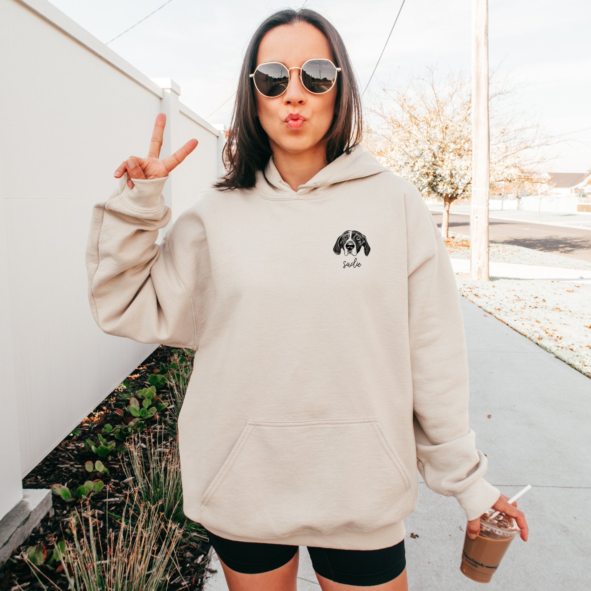 Custom Pet Hoodie Personalized Pet Apparel Bark and Willow