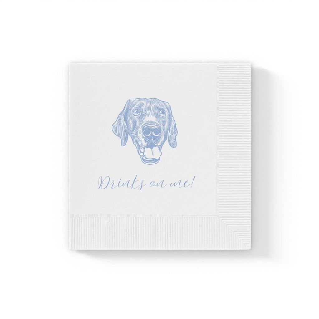 Custom Pet Portrait Napkins - Bark and Willow
