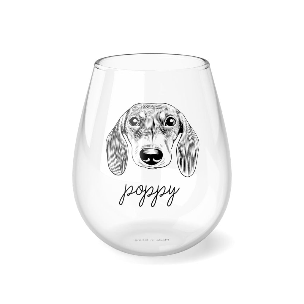 Custom Pet Portrait Wine Glass