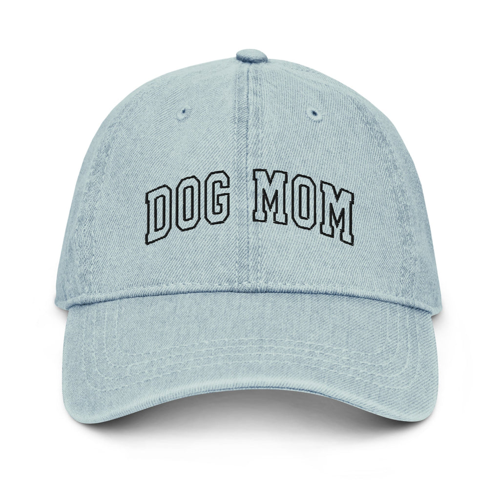 Dog Mom Denim Dad Hat - Bark and Willow