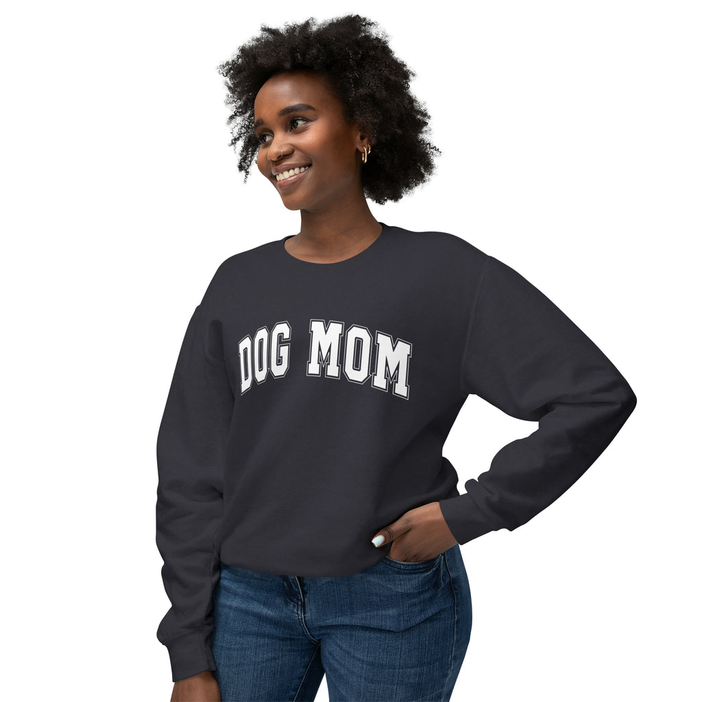 Dog Mom Varsity Crewneck Sweatshirt - Bark and Willow