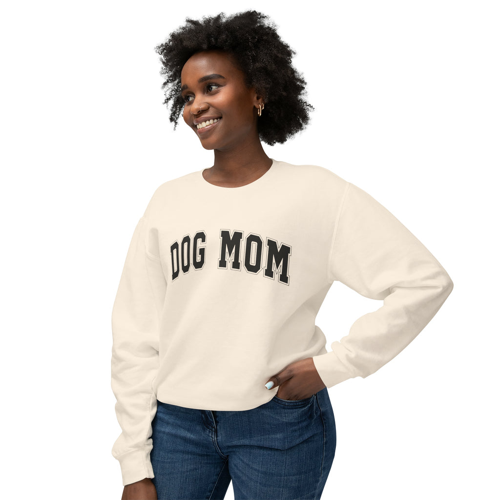 Dog Mom Varsity Crewneck Sweatshirt - Bark and Willow