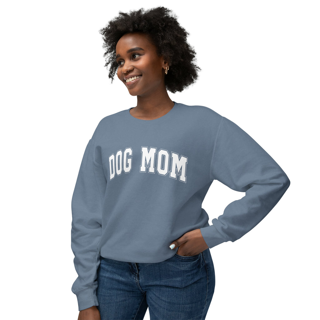 Dog Mom Varsity Crewneck Sweatshirt - Bark and Willow