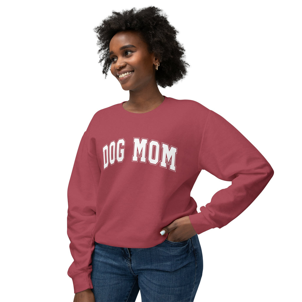 Dog Mom Varsity Crewneck Sweatshirt - Bark and Willow