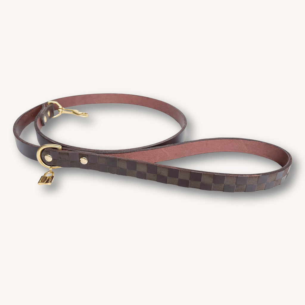 Ma'Dam Luxury Leather Dog Leash - Bark and Willow