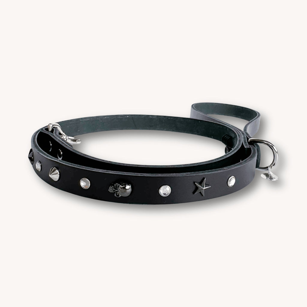 McQueen Luxury Leather Dog Leash - Bark and Willow