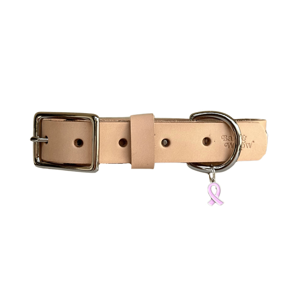 Pretty in Pink Bedazzled Leather Dog Collar - Bark and Willow