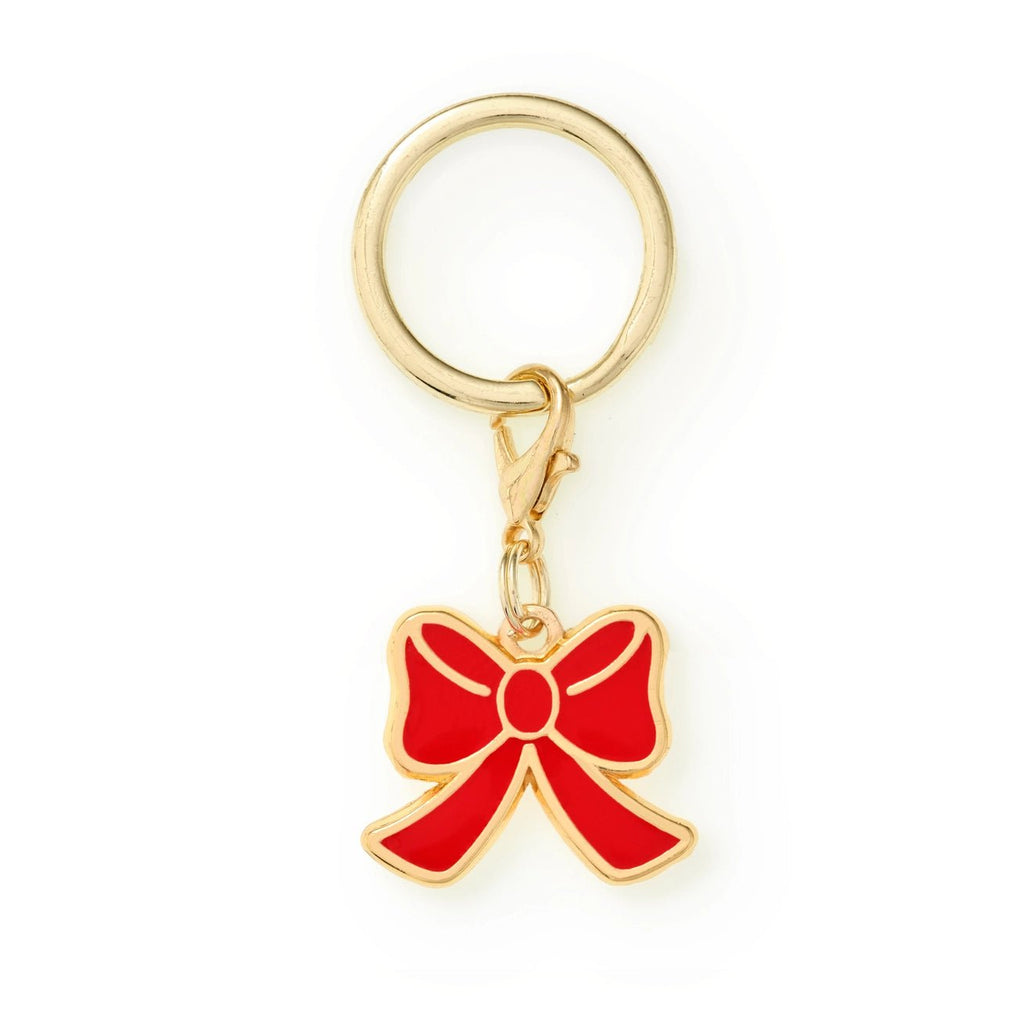 Red Bow Collar Charm - Bark and Willow