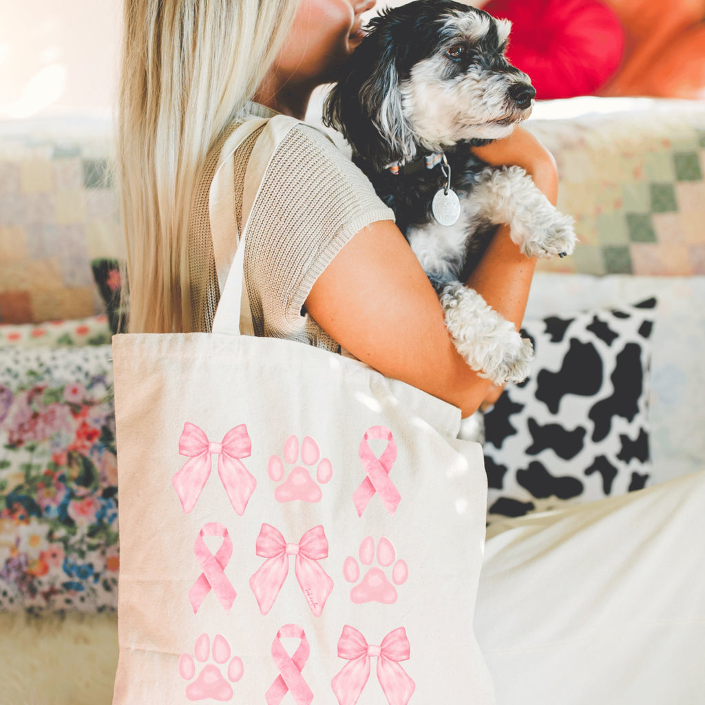 Ribbons, Bows & Paws Tote Bag - Bark and Willow