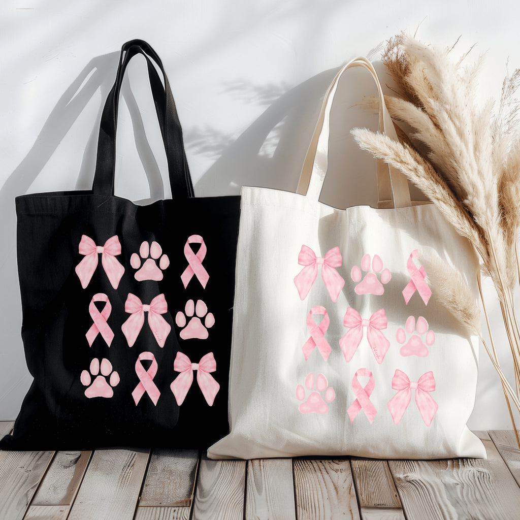 Ribbons, Bows & Paws Tote Bag - Bark and Willow