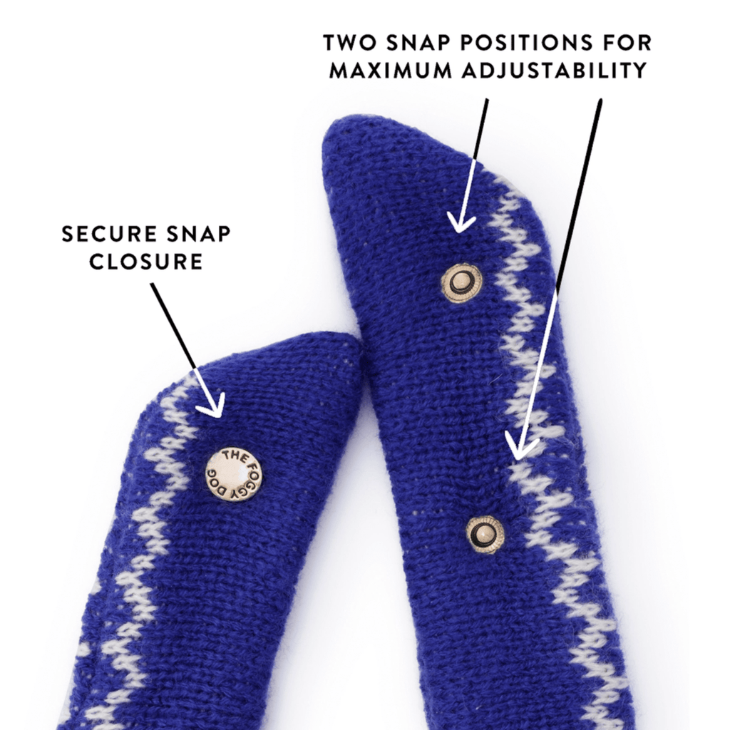 Snow Day Fair Isle Knit Dog Bandana - Bark and Willow