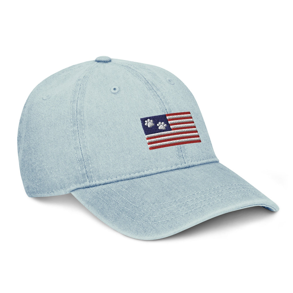 United States of Paw - merica Denim Dad Hat - Bark and Willow