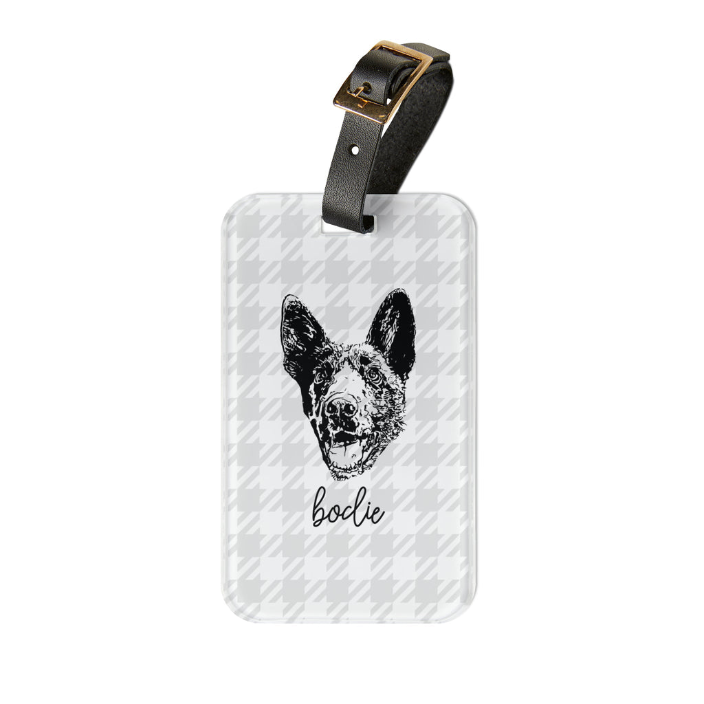 Custom Pet Portrait Luggage Tag - Bark and Willow