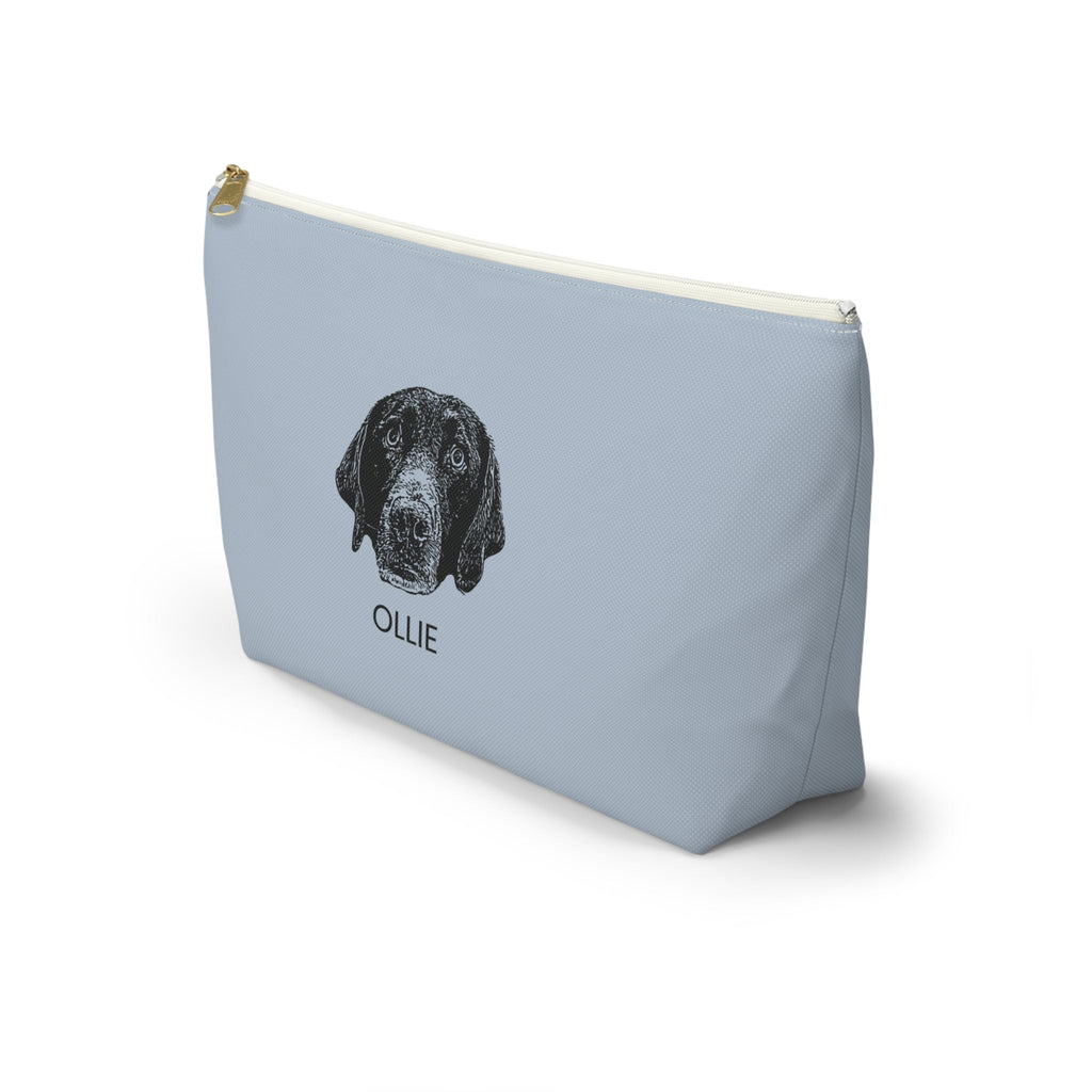 Custom Pet Portrait Travel Pouch - Bark and Willow