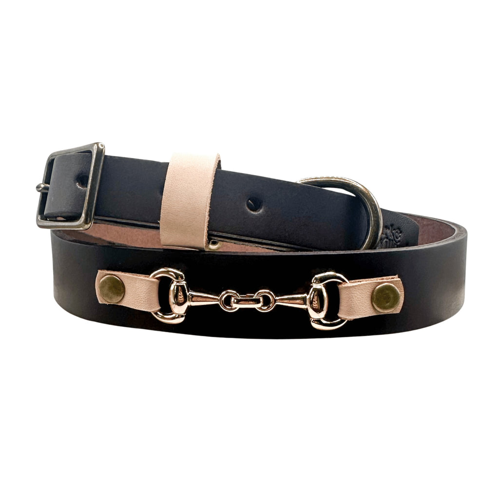 Gigi Leather Dog Collar - Inspired by Gucci